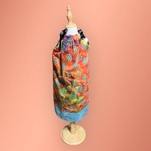 Seven-year-old batik pillowcase dress